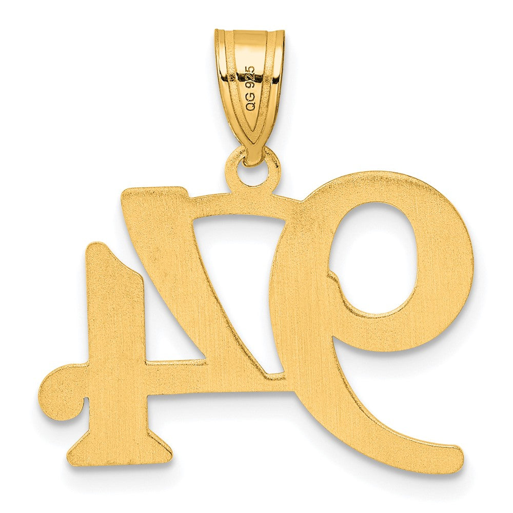 14k Polished Number 94 Pendant