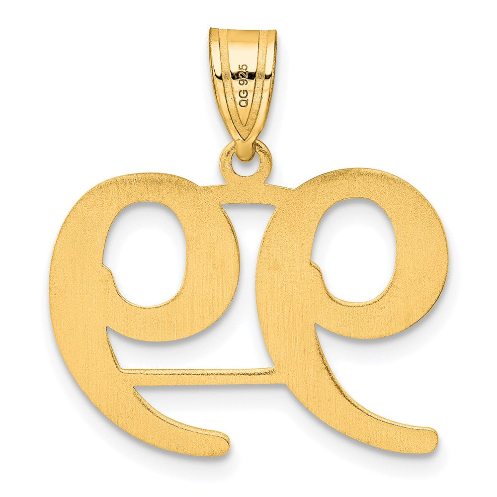 14k Polished Number 99 Pendant
