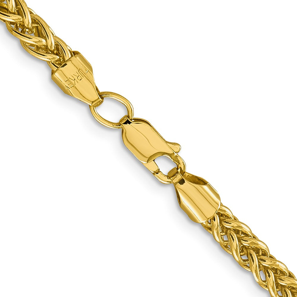 14K 20 inch 4.65mm Semi-Solid 3-Wire Wheat with Lobster Clasp Chain