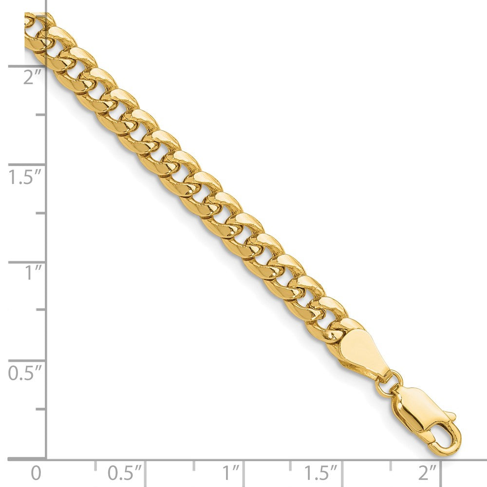 14k 5.25mm Semi-Solid Miami Cuban Chain