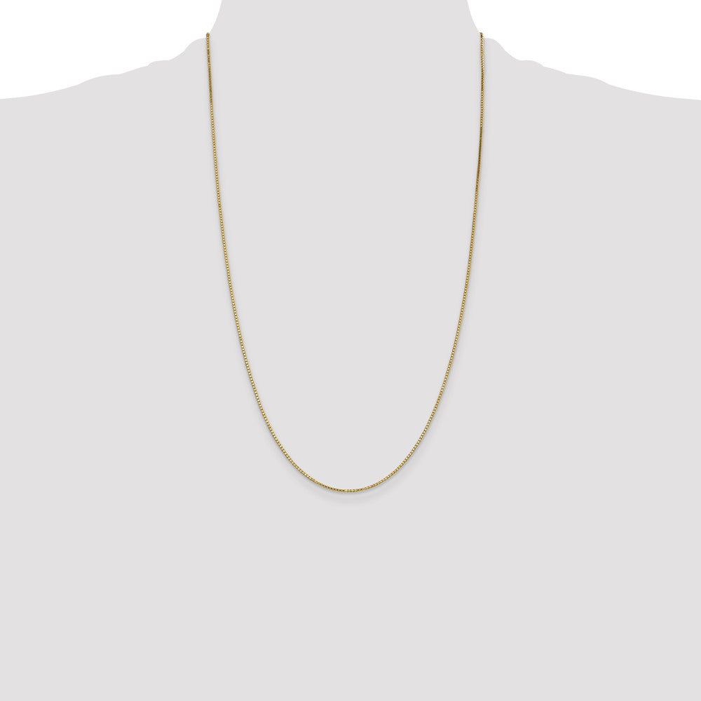 14K 26 inch 1.1mm Box with Lobster Clasp Chain