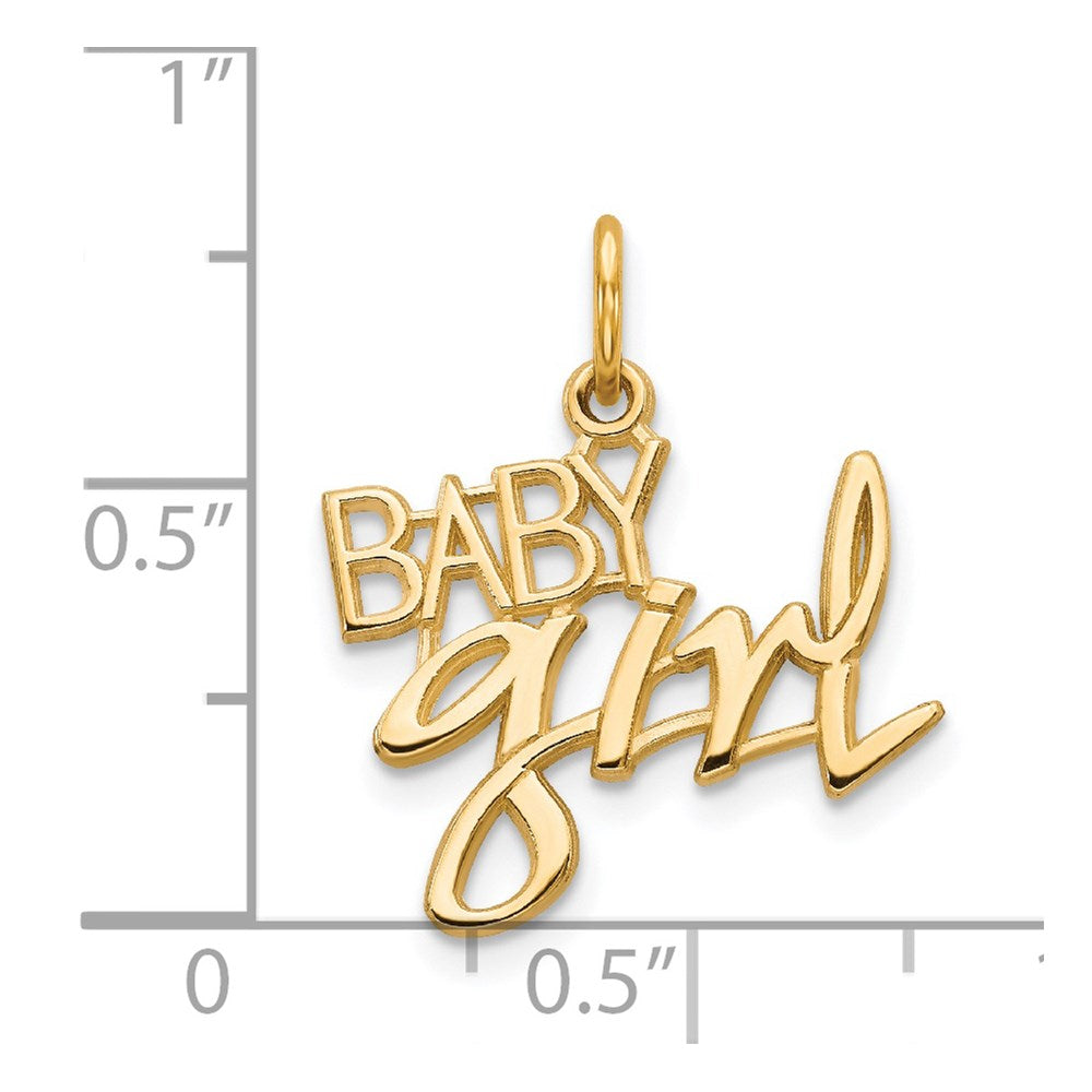 14k BABY GIRL Charm
