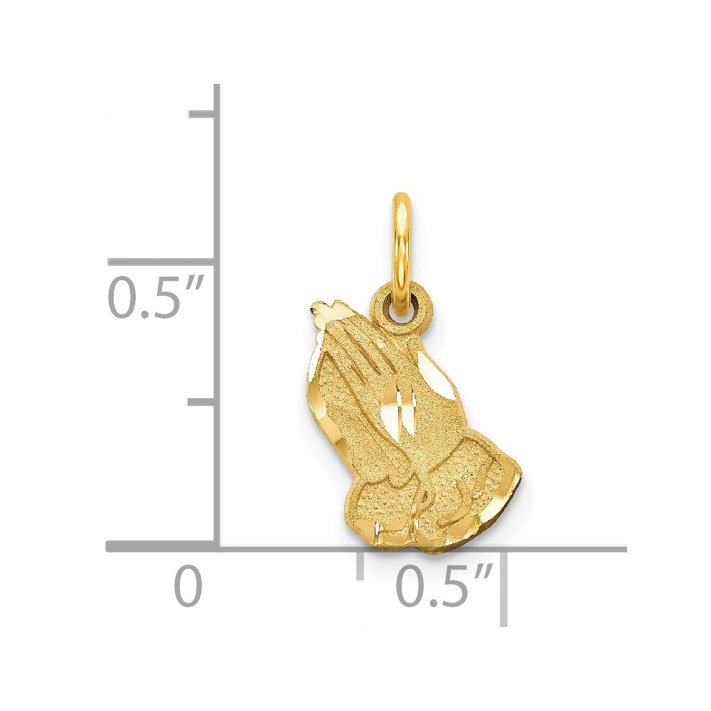 14k Praying Hands Charm