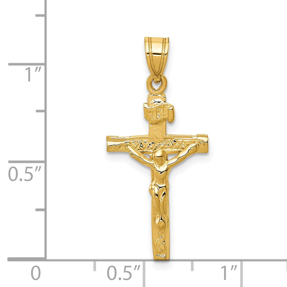 14k INRI Crucifix Charm