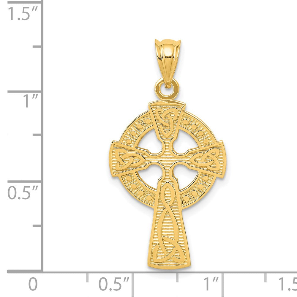 14k Celtic Cross Pendant