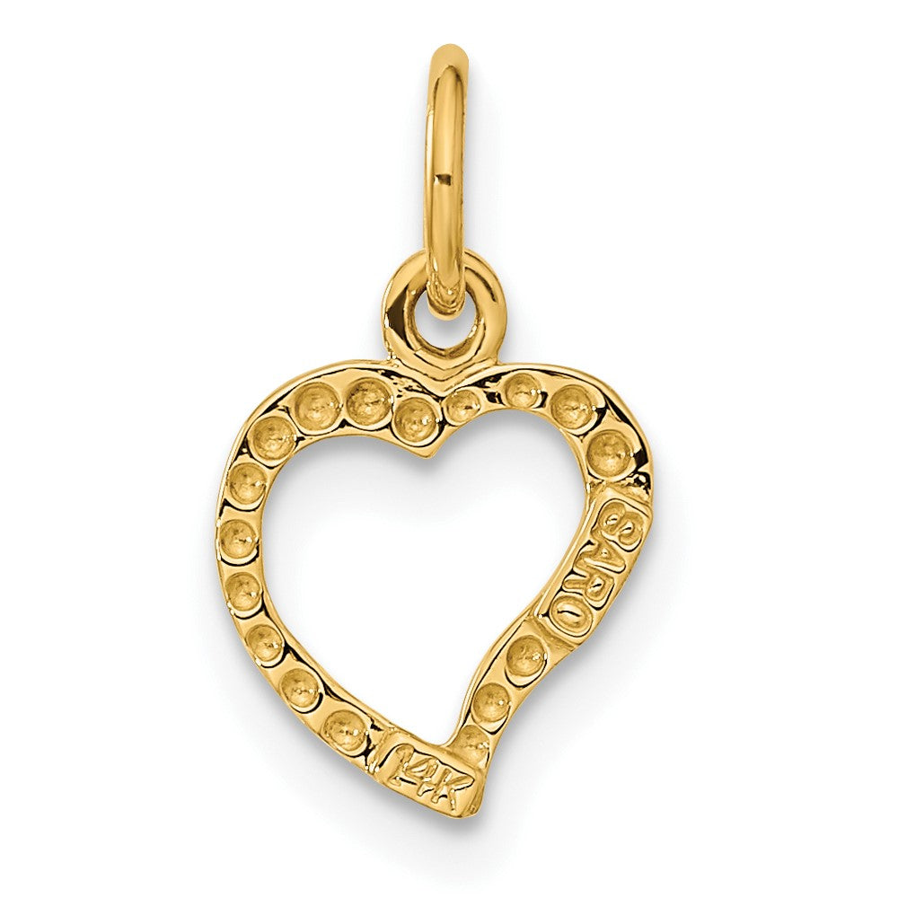 14K Polished Heart Pendant