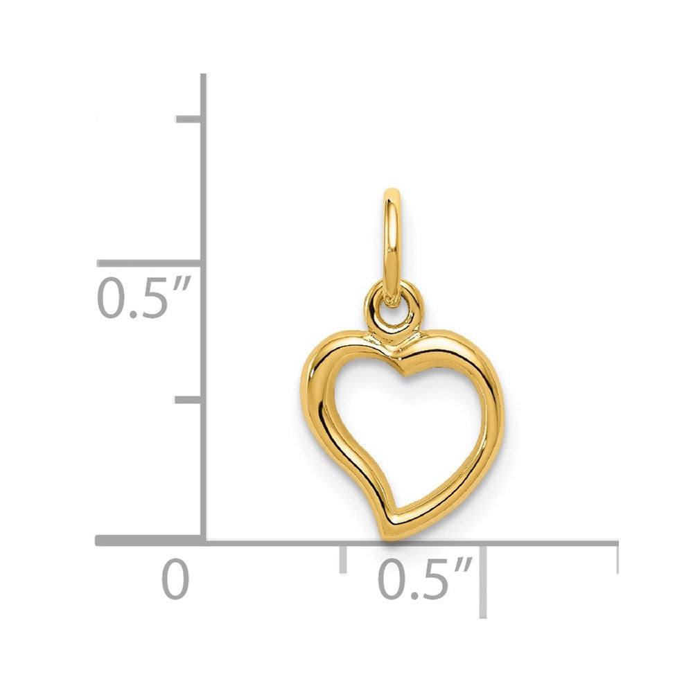 14K Polished Heart Pendant