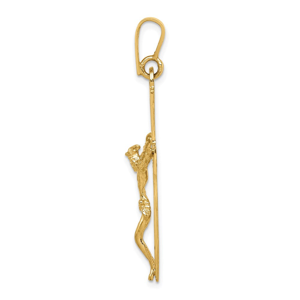 14k Polished Crucifix Pendant