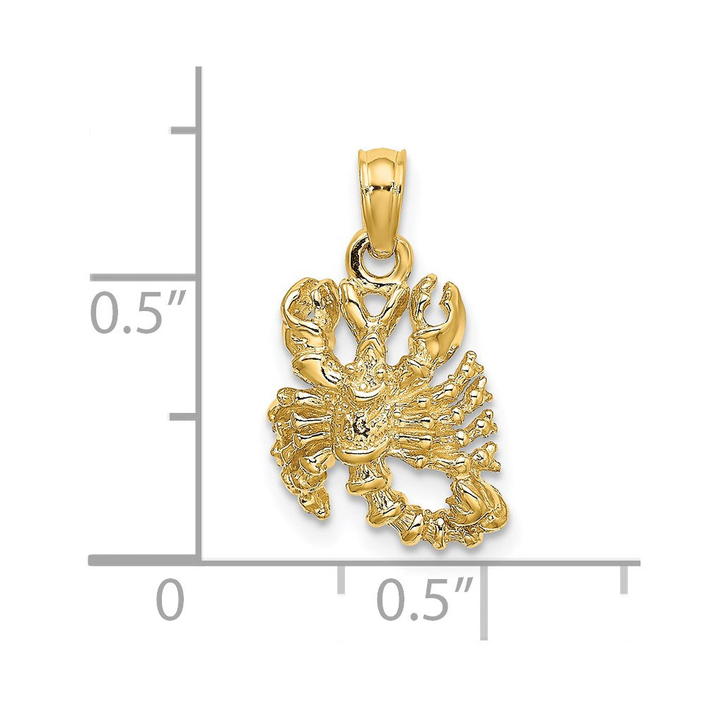 14k 3-D Scorpio Zodiac Charm