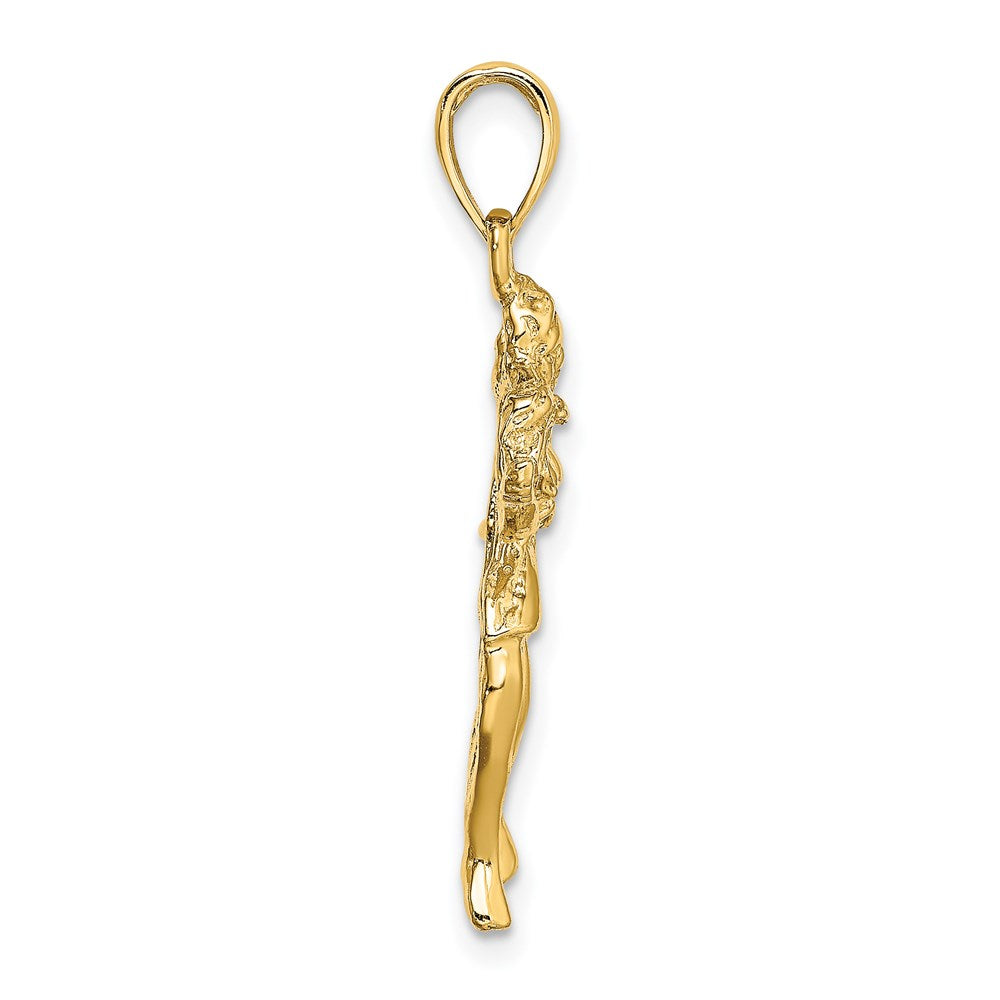 14k Large Virgo Zodiac Charm