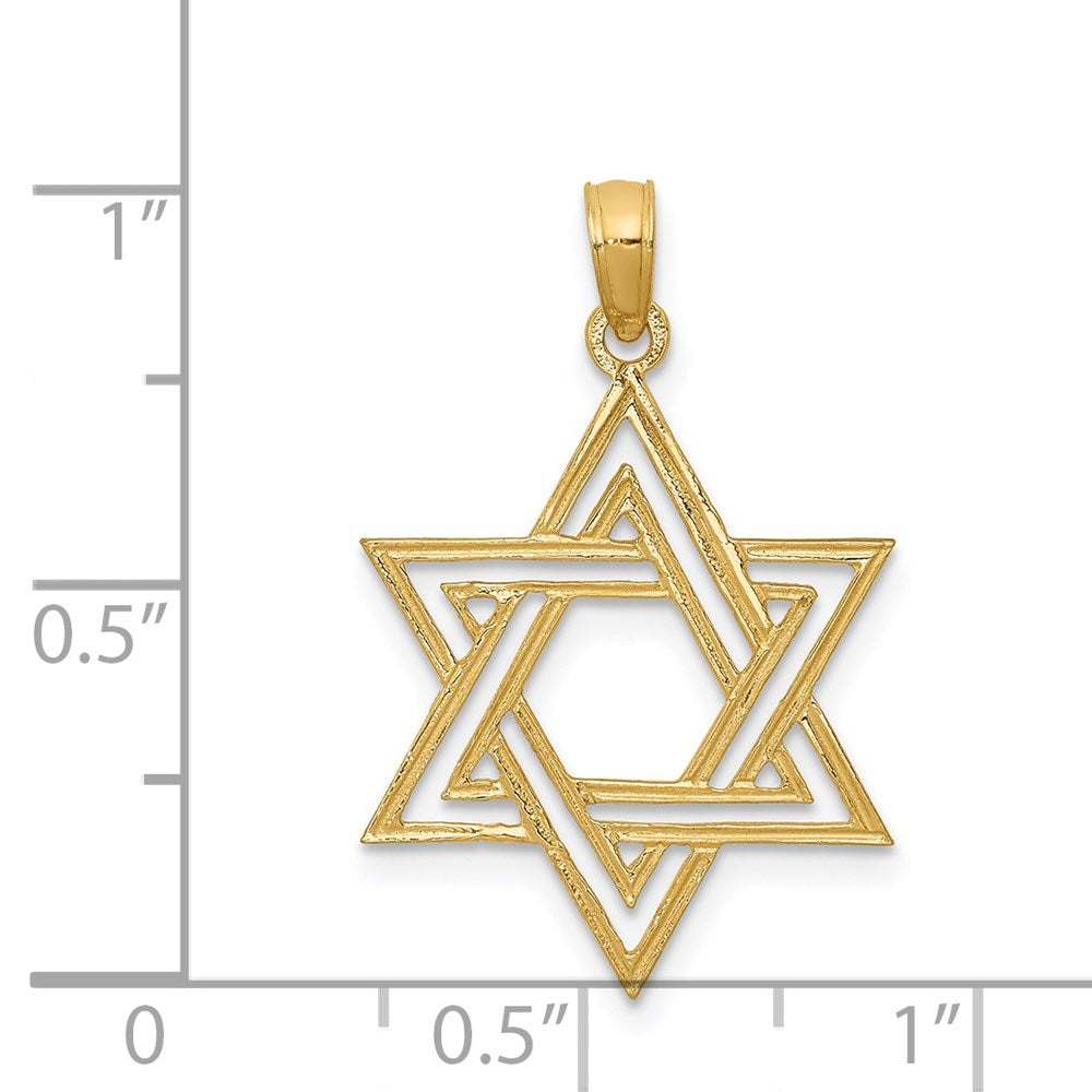 14K Star of David Pendant