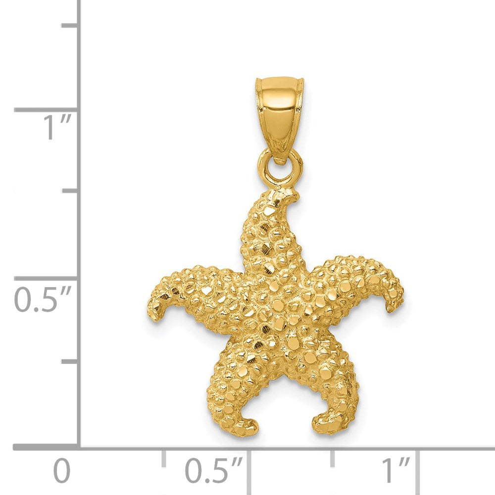 14K Starfish Pendant