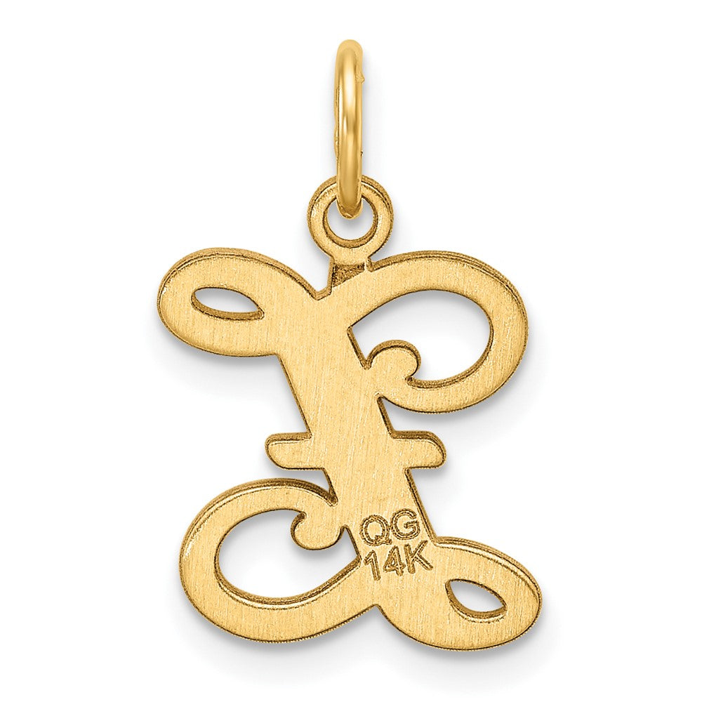 14K Diamond-cut Letter Z Initial Charm