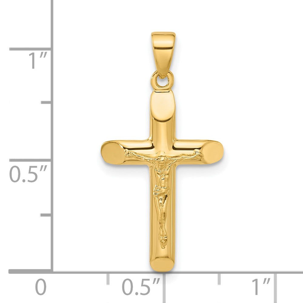 14K Polished Crucifix Pendant