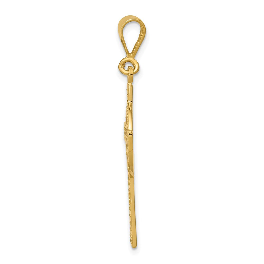 14k Celtic Cross Pendant