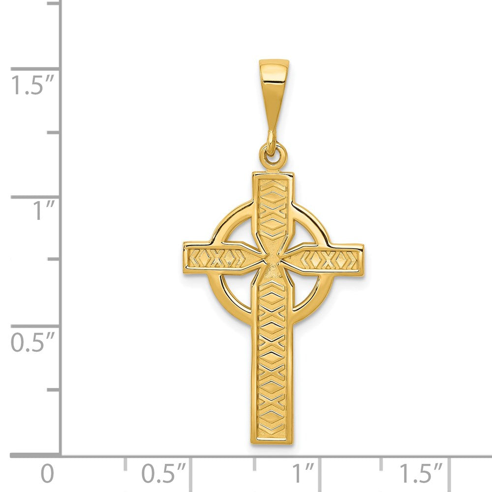 14k Celtic Cross Pendant