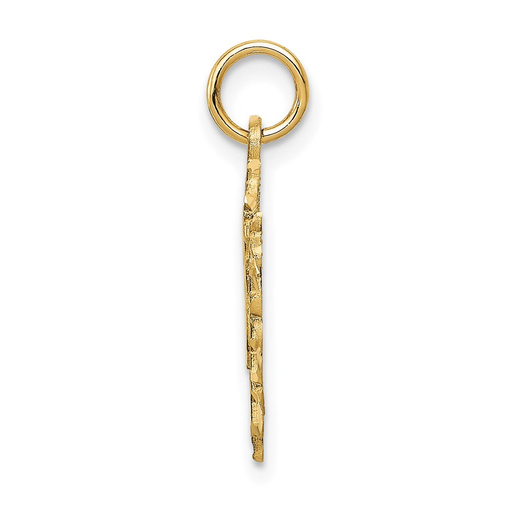 14k 16 in a Heart Charm