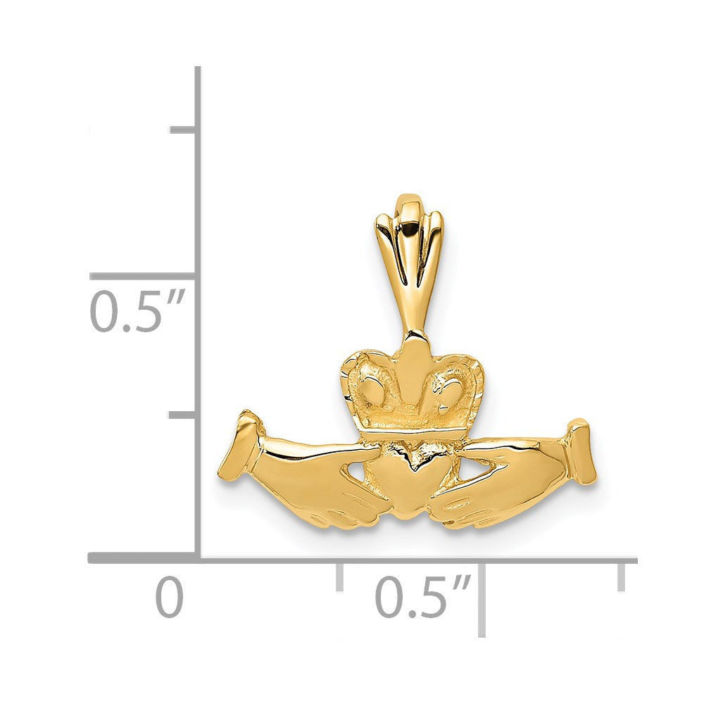 14k Claddagh Charm