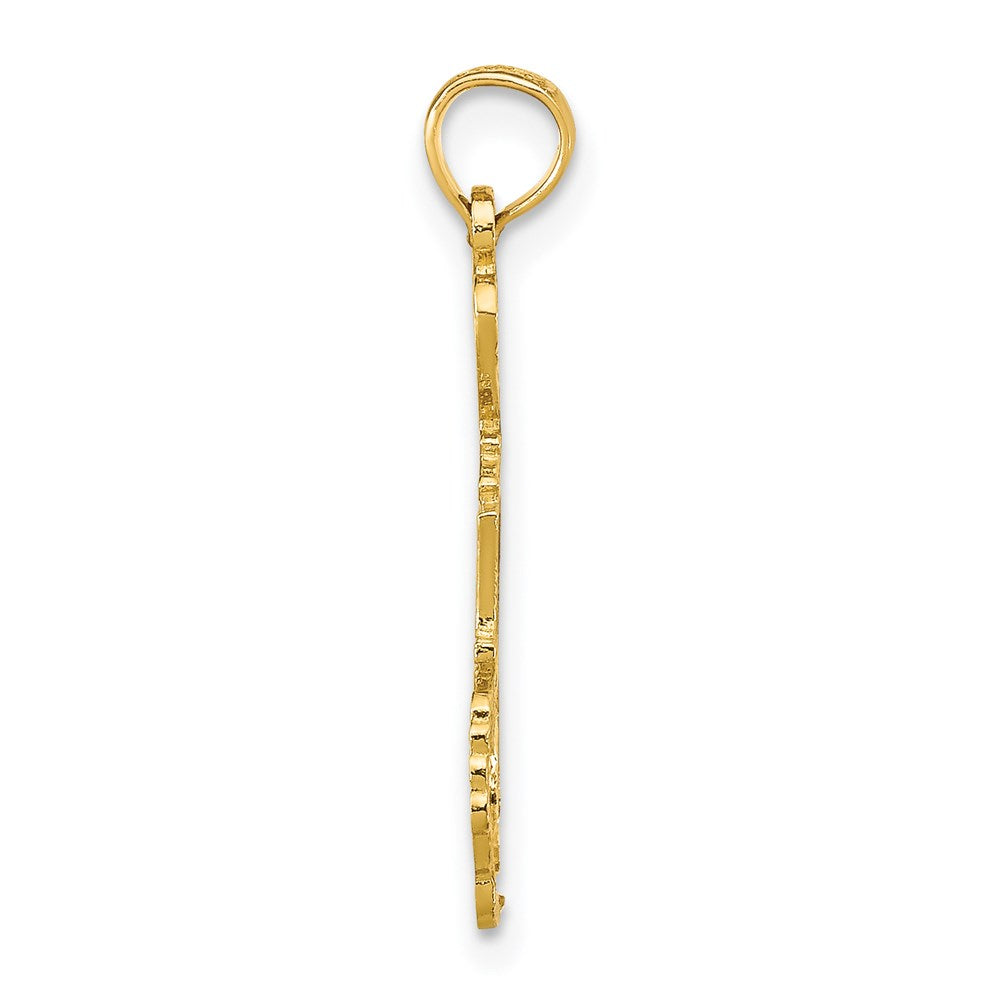 14k Solid Michigan State Pendant