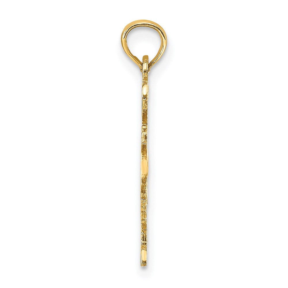 14k Solid Texas State Pendant