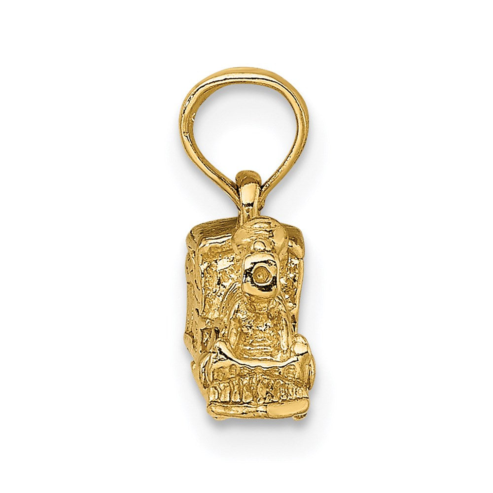 14k 3-D Miniature Train Charm