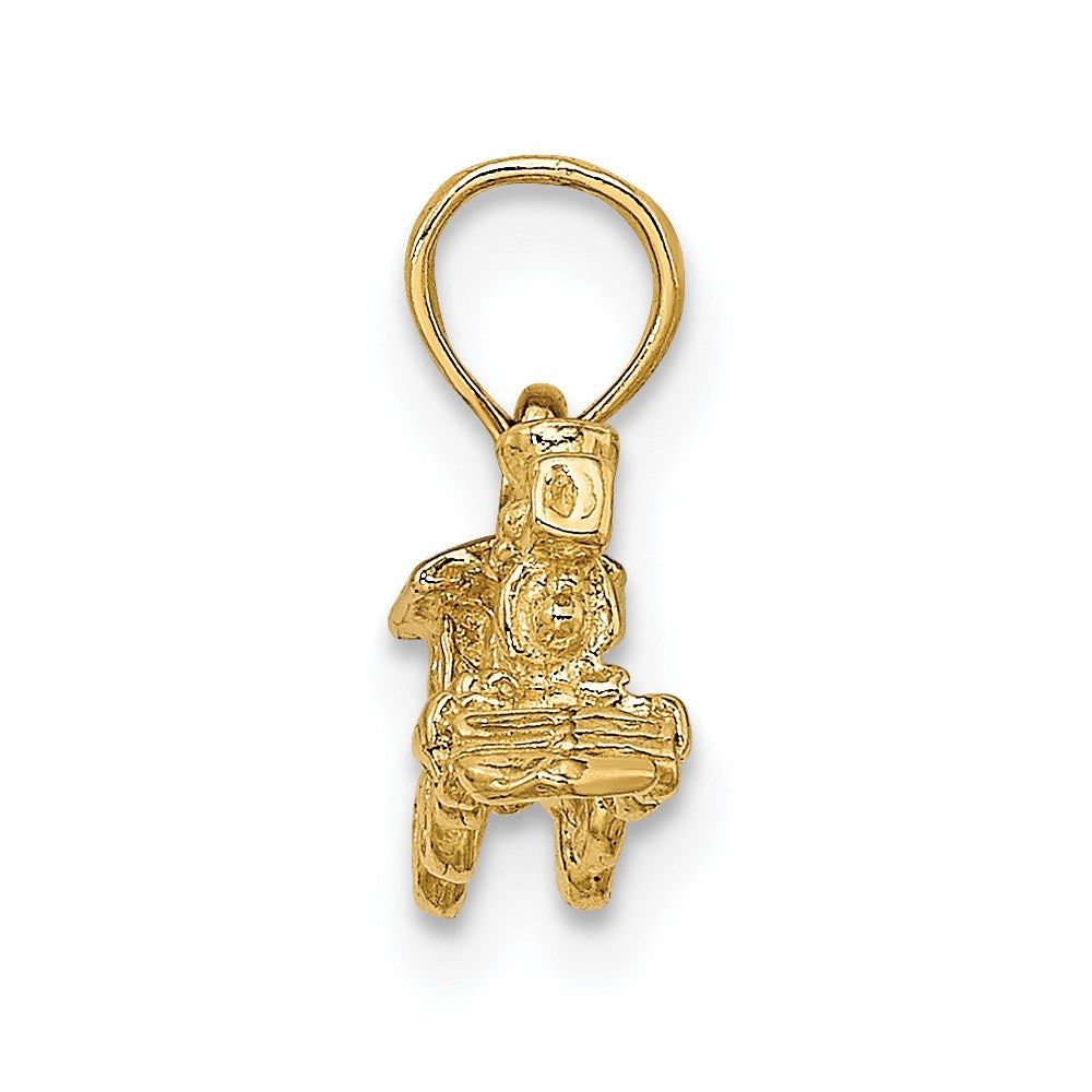 14k 3-D Miniature Train Charm