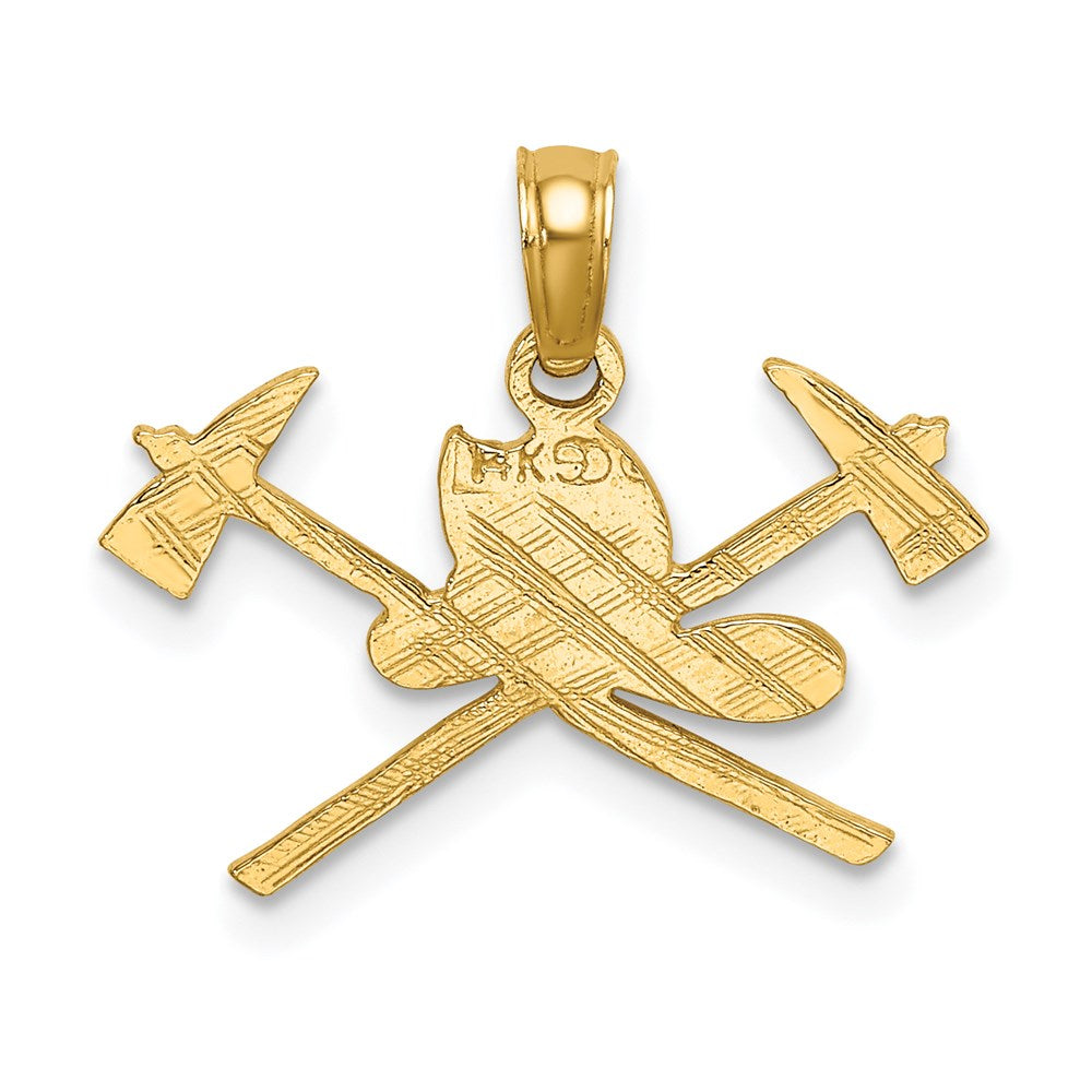 14k Fire Department Insignia Charm