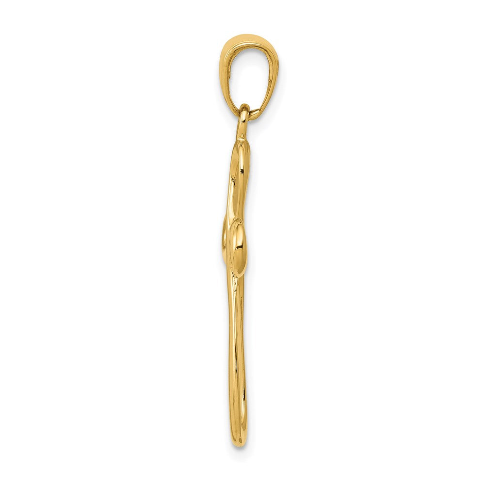 14k Polished Cross Pendant