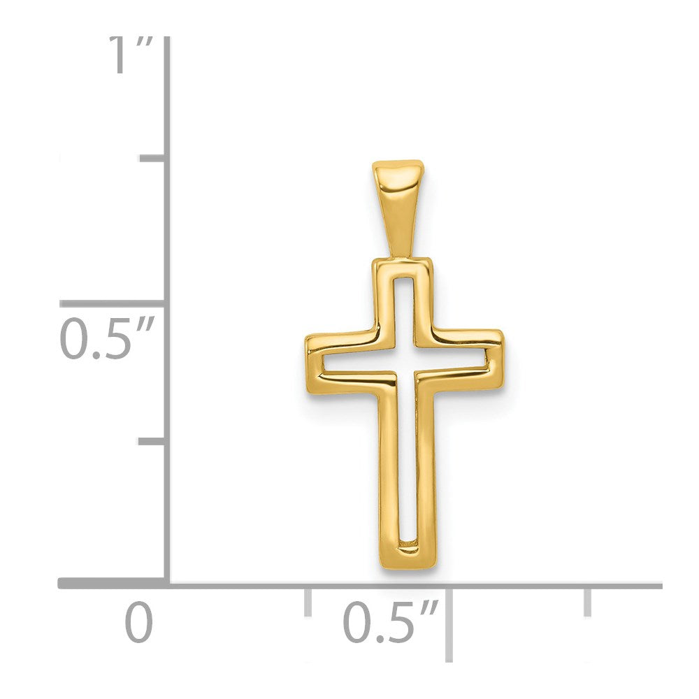 14k Cross Charm