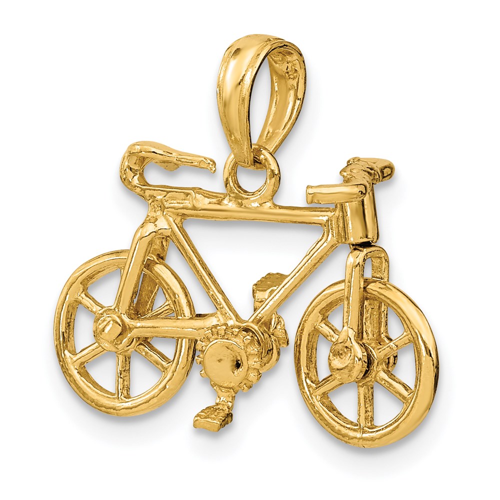 14k 3-D Moveable Bicycle Charm