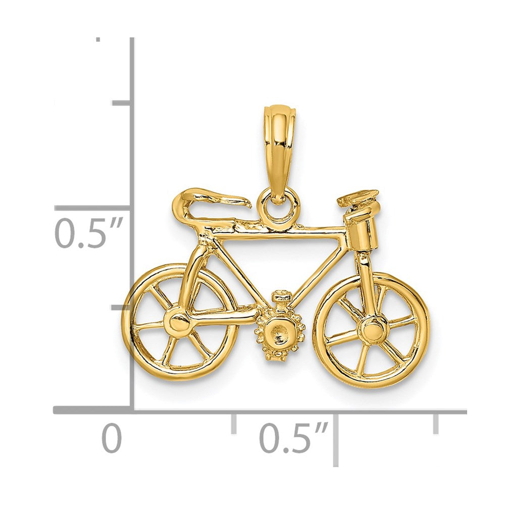 14k 3-D Moveable Bicycle Charm