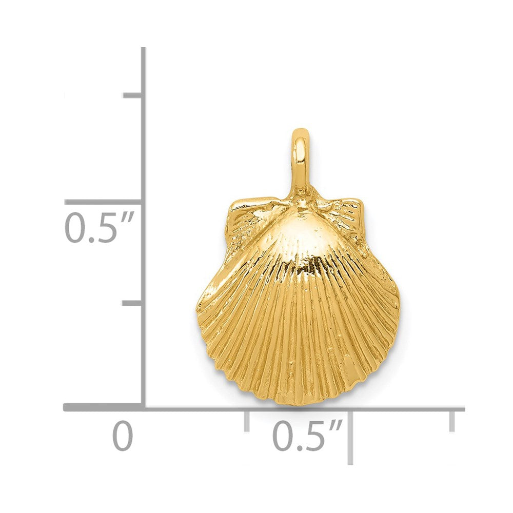 14k Seashell Pendant