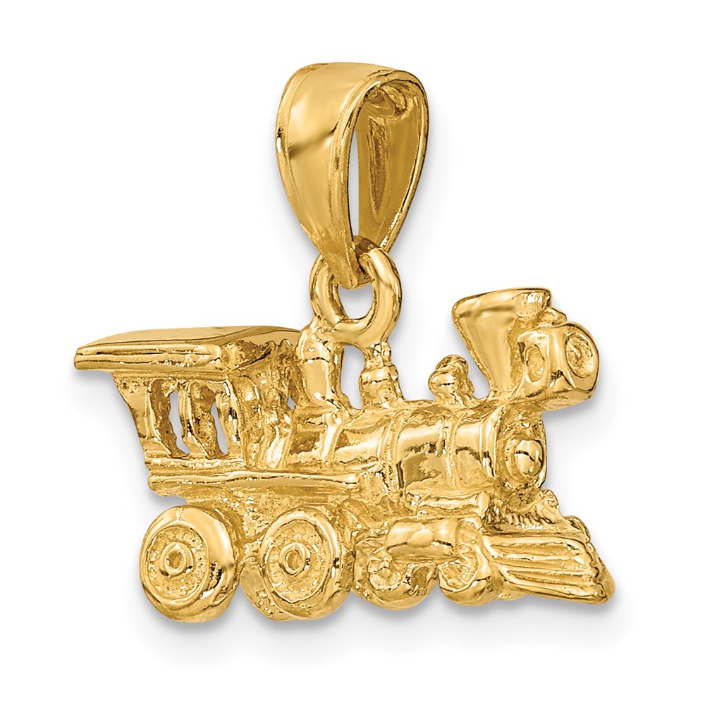 14k 3-D Locomotive Charm