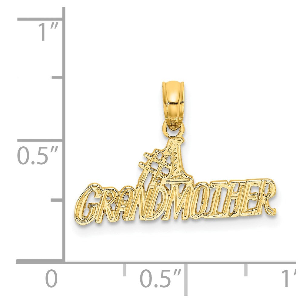14k  #1 GRANDMOTHER Charm