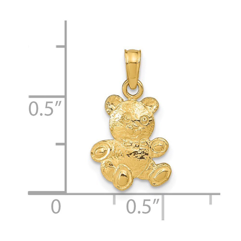 14K Teddy Bear Pendant