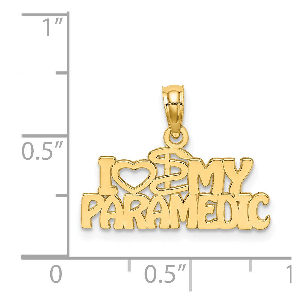 14K I HEART MY PARAMEDIC Charm