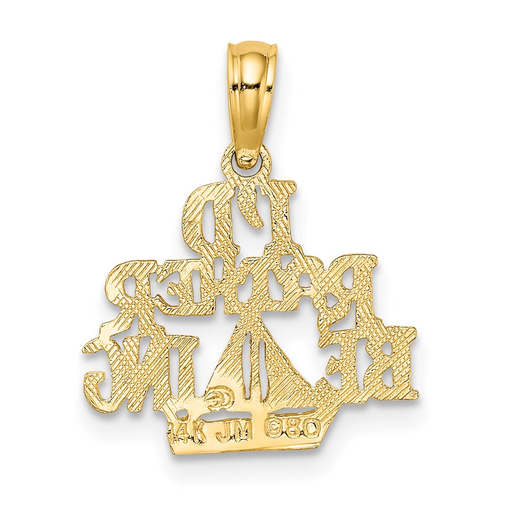 14K I'D RATHER BE SAILING Charm