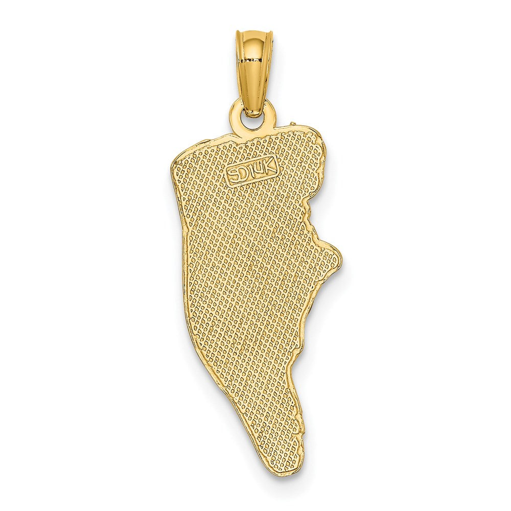 14k HILTON HEAD Map Charm