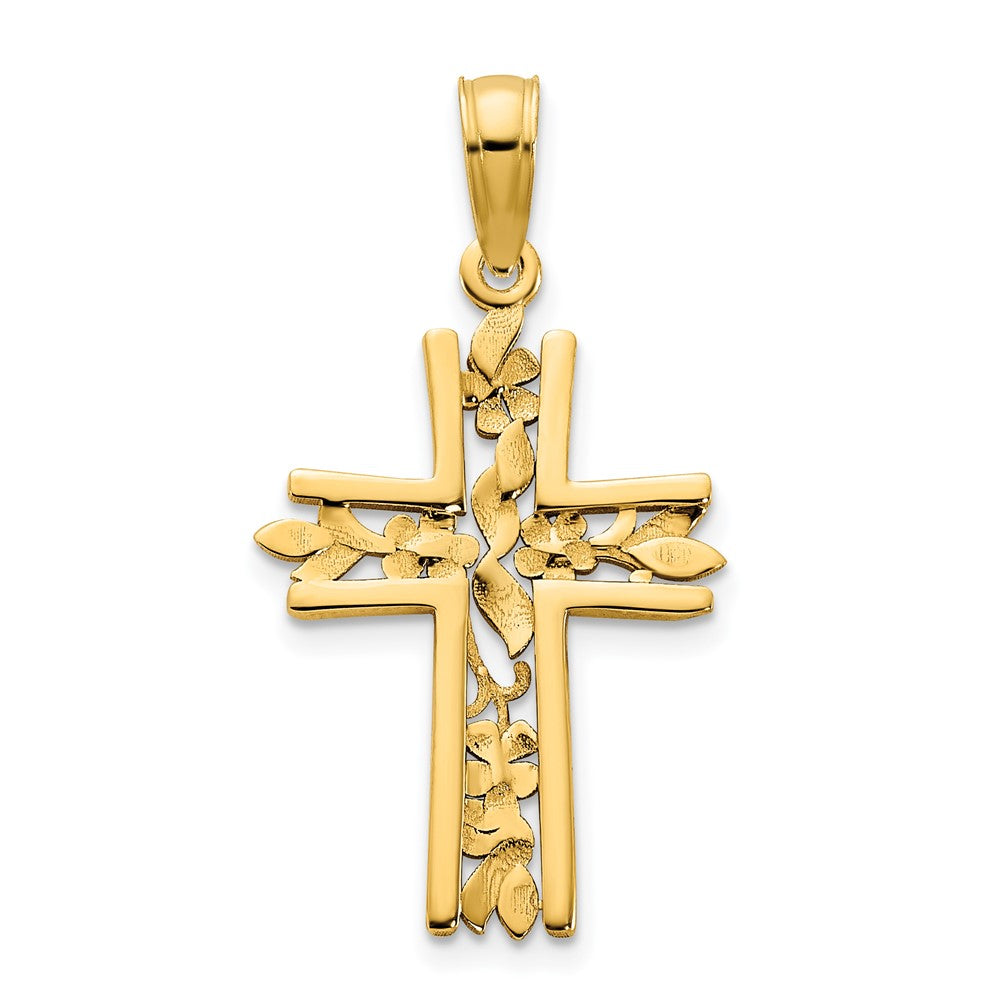 14ky Fancy Cross Pendant
