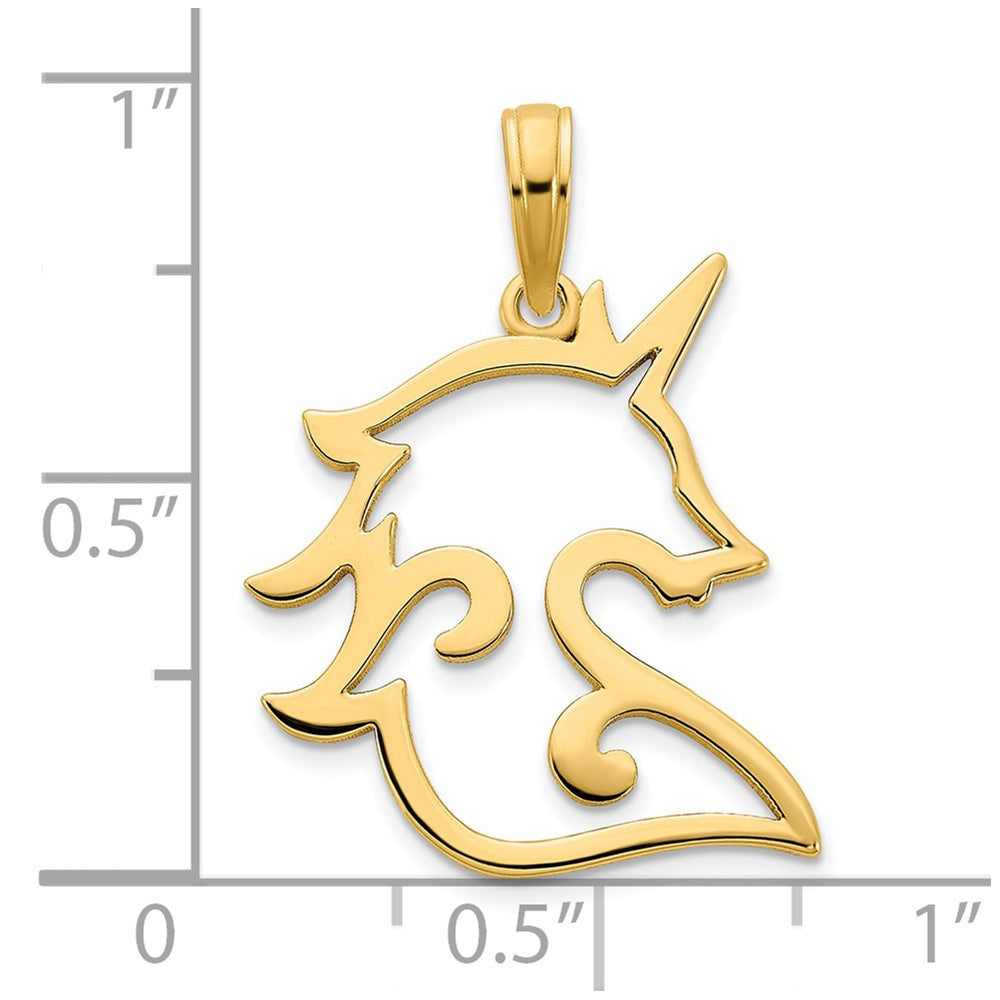 14k Unicorn Pendant
