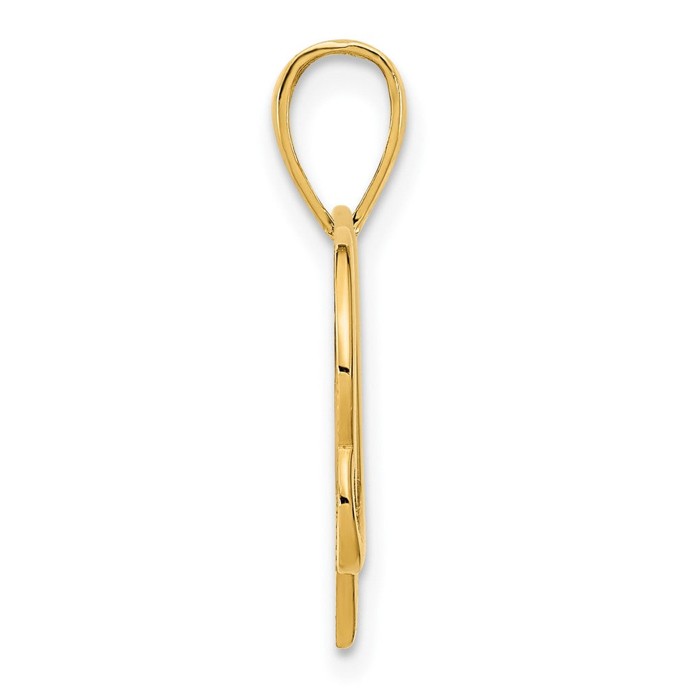 14k Fancy Heart Pendant