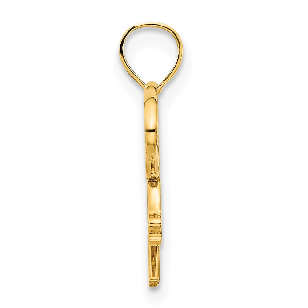14k Epoxy LACROSSE Pendant