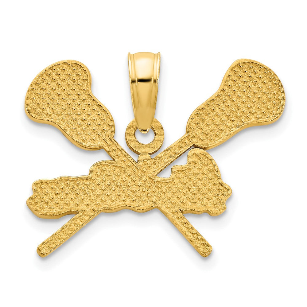 14k Epoxy LACROSSE Pendant
