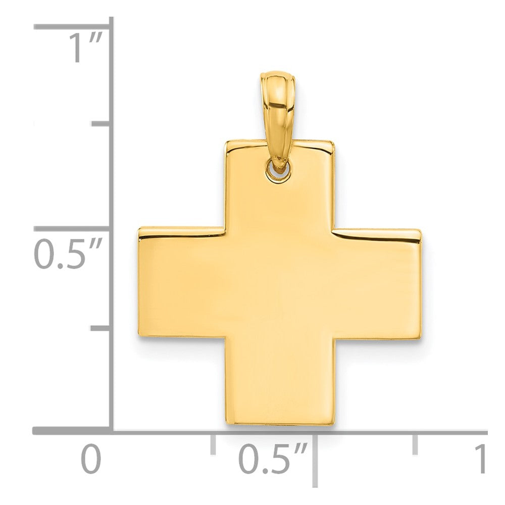 14k Polished Cross Pendant