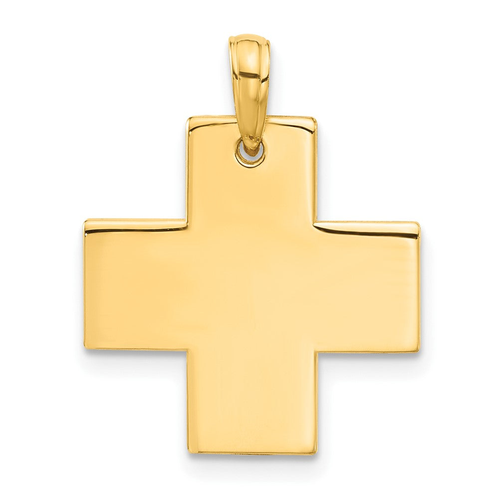 14k Polished Cross Pendant