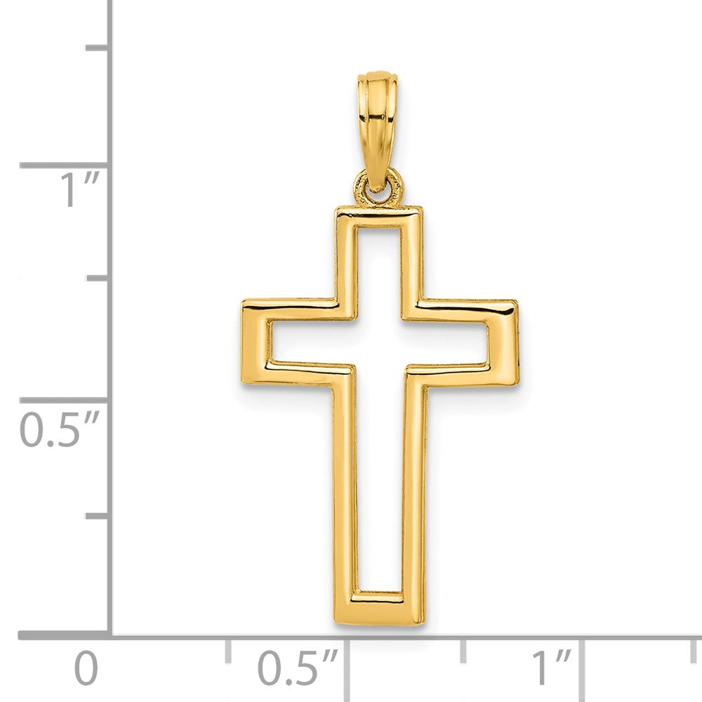 14k Polished Cross Pendant