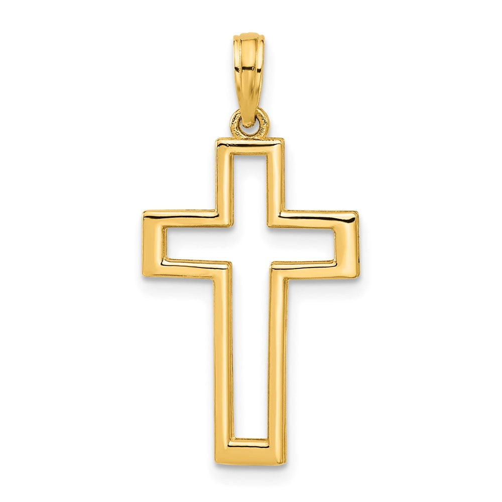 14k Polished Cross Pendant