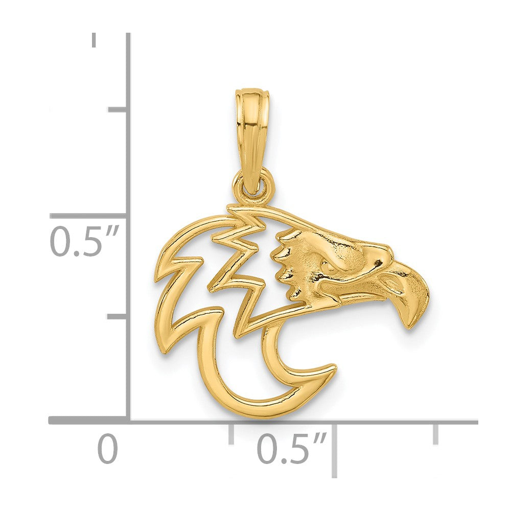 14k Fancy Eagle Charm