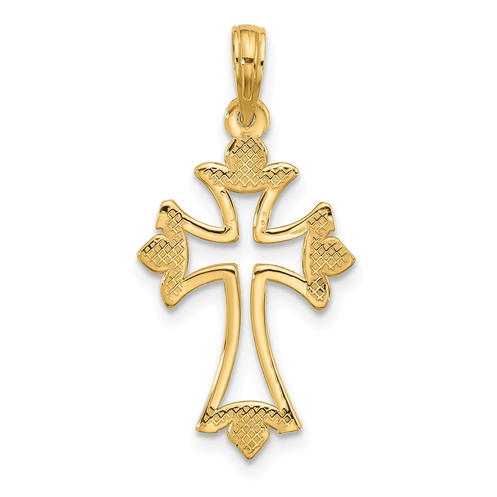 14KY Fancy Cross Charm