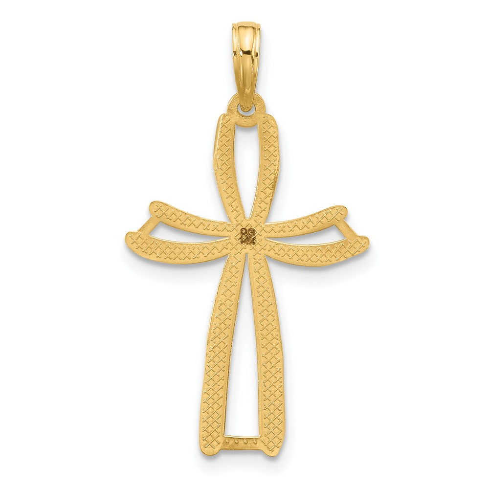 14KY Fancy Cross Charm